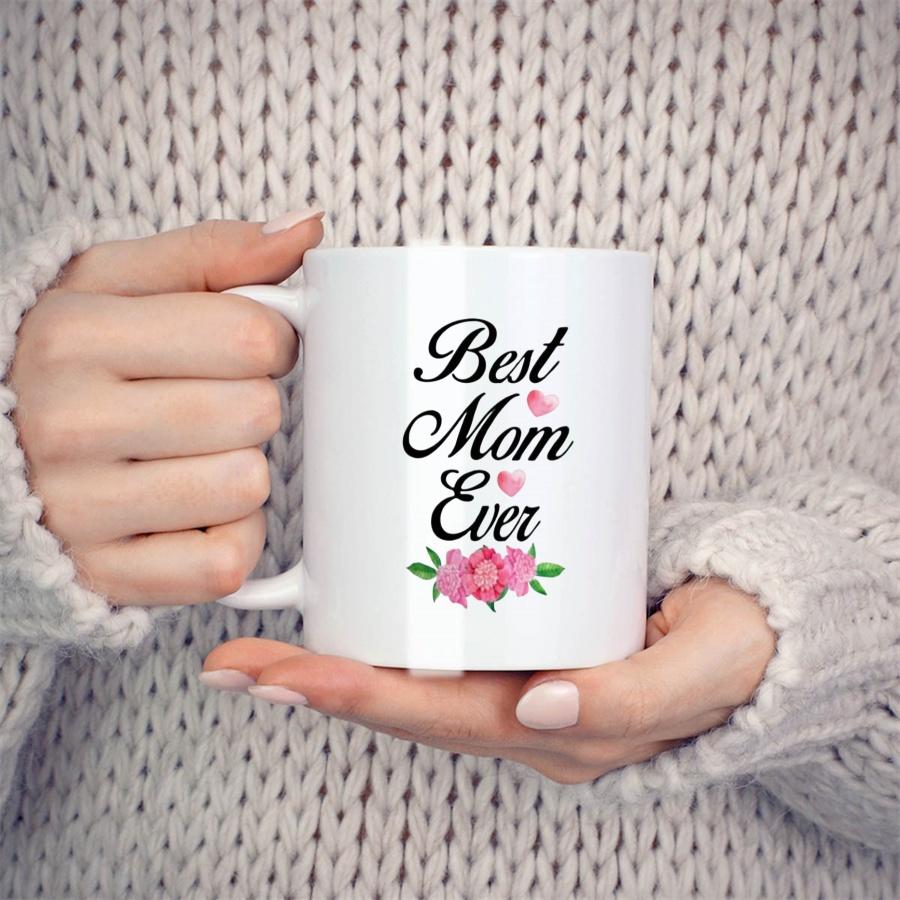 Best Mom Cup Ever, Mom Exclusive Gift, Birthday Gift, New Ceramic Coffee Cup Teacup 11oz White Mug