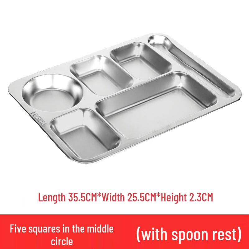 OEING Stainless Steel Compartmented Lunch Tray