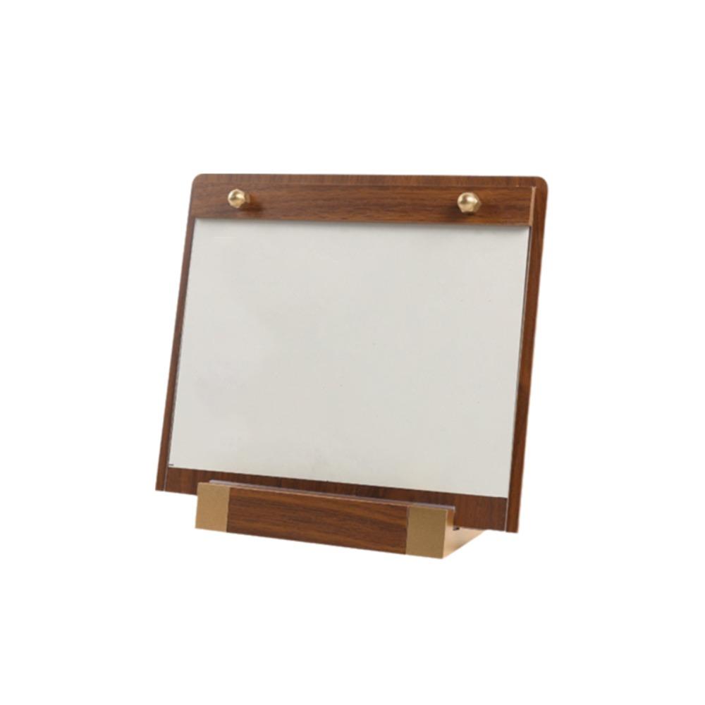 A4/A5 Walnut Wood Menu Clipboard Non-slip Base Detachable Table Sign Holder Horizontal/Vertical Menu Flyer Paper Stand Hotel