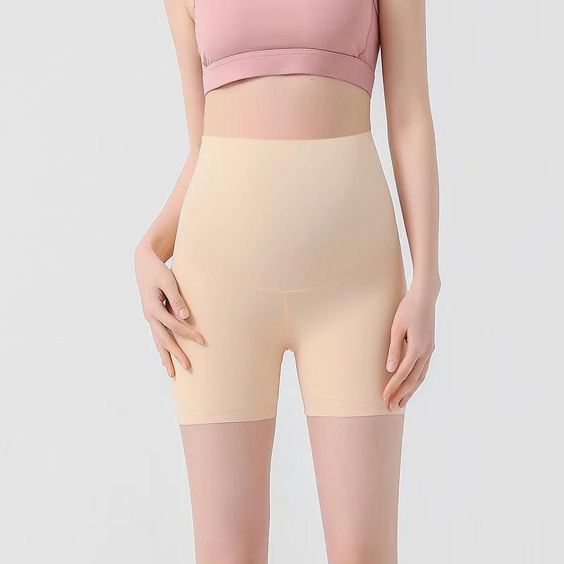 Шорты для беременных женщин, бесшовные леггинсы из трех частей с акульей кожей, летние тонкие антибликовые леггинсы для йоги