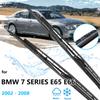 Для BMW 7 серии E65 E66 2002~2008 Передние зимние дворники Резиновые Очистка стекла Автомобильные запасные части