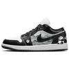 Air Jordan 1 Износостойкие Нескользящие Низкие Винтажные Баскетбольные Кроссовки Женские Черно-Белые DC0774-101(Команда181-)
