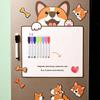 Cute Cartoon Dog Shaped Refrigerator Magnet Message Board Erasable Dog Whiteboard Magnet Personalized Creative Blackboard