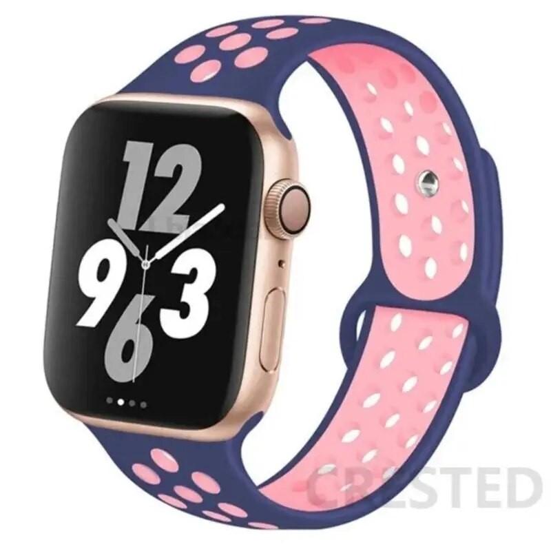 Silicone band For Apple Watch 11 strap 44mm 40mm 45mm 41mm 42mm 46mm correa bracelet iWatch Series 10 8 SE 3 6 7 9 Ultra 2 49mm