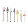 7pcs Nail Drill Bits Kit Tungsten Carbide Portable Grinding Heads Manicure Tools with Storage Box
