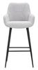 Bar Stool Grey Set 2 Pcs Cm 55X55X109