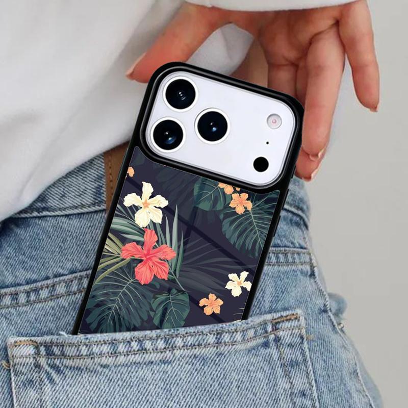 Винтажный чехол для телефона с рисунком Лист Цветок для iPhone 17ProMax 12 13 14 15 16e 17 Pro Max Plus Air Cover