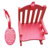 Good-Mini Rocking Chair Ornament Rocking Rocking Chair Model Toy Scene Decorated With Christmas Decorations