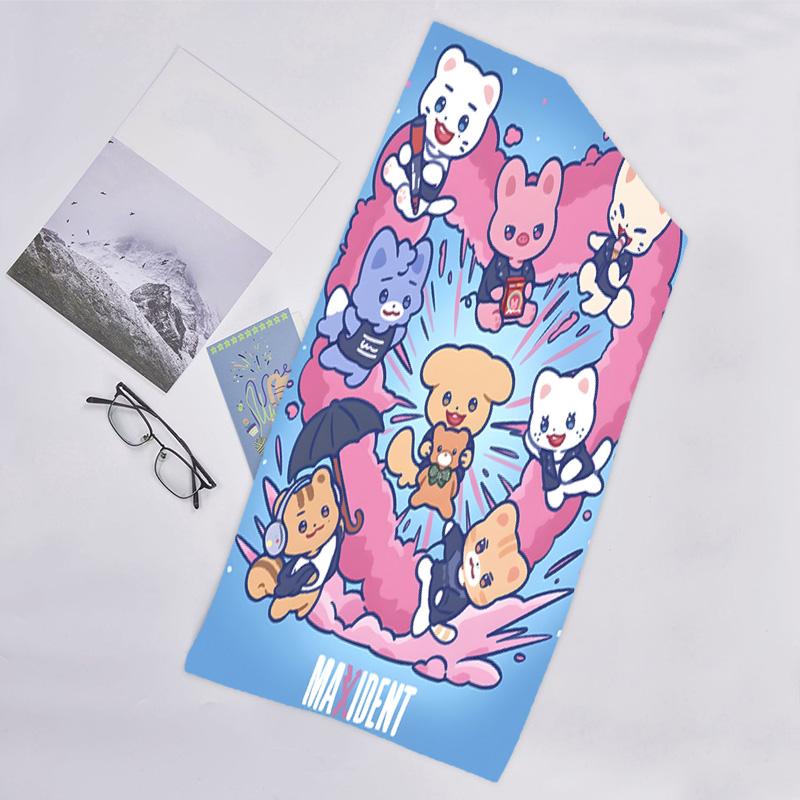 1pc Kpop Team4 Beach Towel, Beach and Seaside Swimming Pool Equipment, Fashion Pattern, Rectangular, Travel Essentials