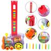 Electric Automatic Laying Domino Brick Train Building Blocks Rocket Toys For Children Colorful Domino Game Educational Toys Gift
