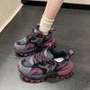 Кроссовки на толстой подошве, увеличивающие рост, в стиле «папины кроссовки», с цветовой гаммой пламени, кроссовки «Форрест Гамп» женские, новинка осени 2025 года, европейский тренд, кроссовки для бега