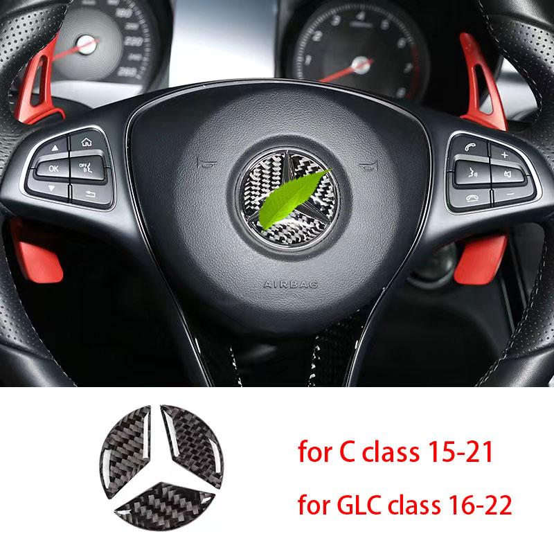 Для Mercedes Benz C GLC Class W205 X253 из настоящего углеродного волокна, аксессуары для интерьера автомобиля, украшение с центральным управлением