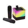 Mini Karaoke Machine Wireless Microphone and Speaker Set with 2 Microphone LED Color Light Handheld