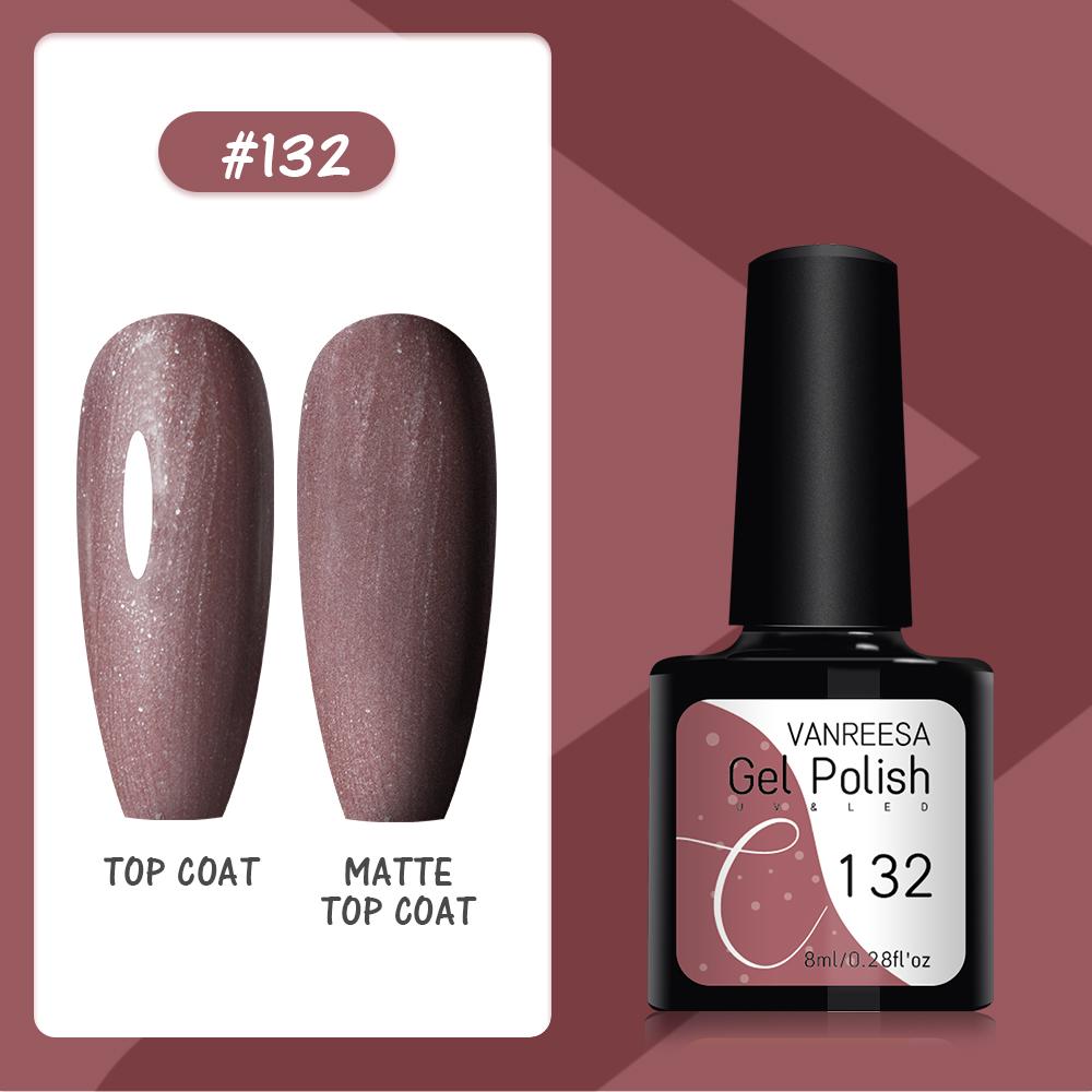 VANREESA Набор гелей для ногтей 111 цветов Гель-лак для ногтей Soak Off Базовое покрытие Верхнее покрытие Маникюр для ногтей УФ-светодиодный полуперманентный лак Стойкий гель для дизайна ногтей