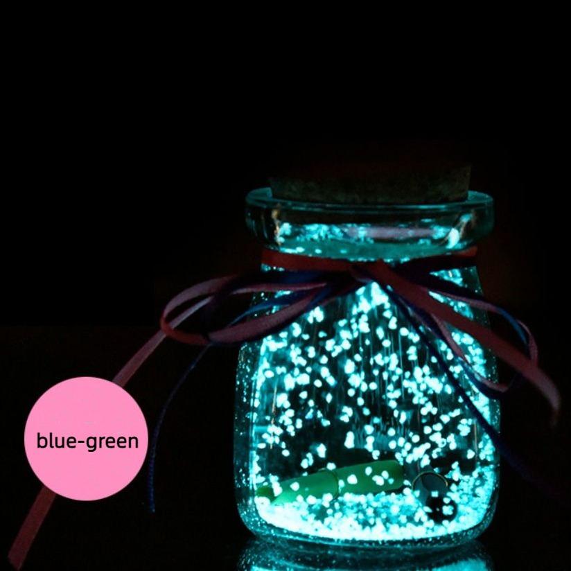 Star Origami Fluorescent Glass Bottle Night Glow Starry Sky Bottle Fluorescent Drift Bottle