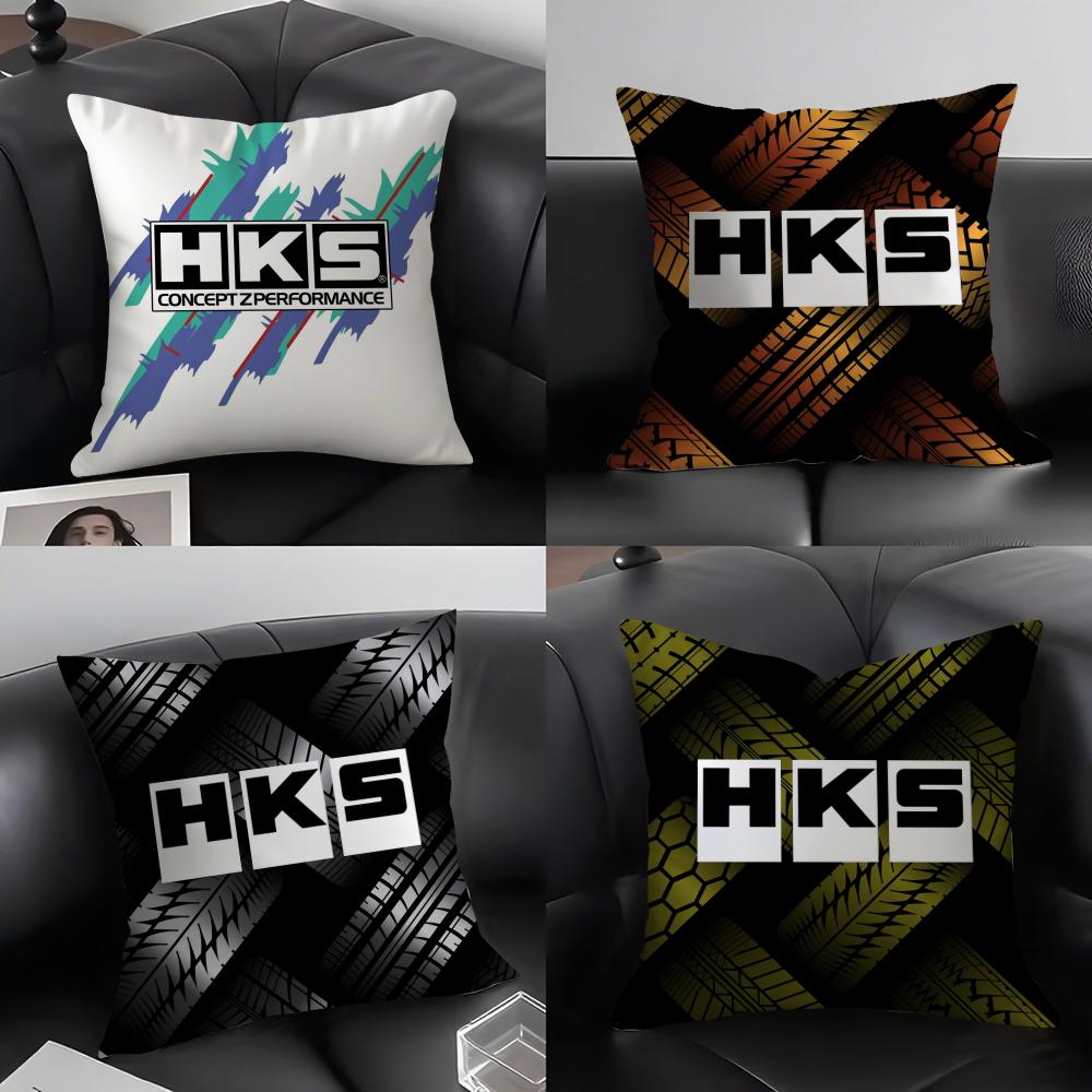 Fashion HHKSSLogo Cushion Cover Elegant Comfort Pillowcase Sofa Bed Doublesided Printed Invisible Zipper Home Decor