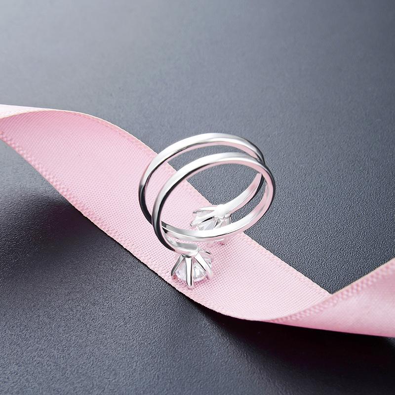 Классическое кольцо Lindon из стерлингового серебра 925 пробы с цирконом, женские ювелирные изделия, свадебный подарок для вечеринки