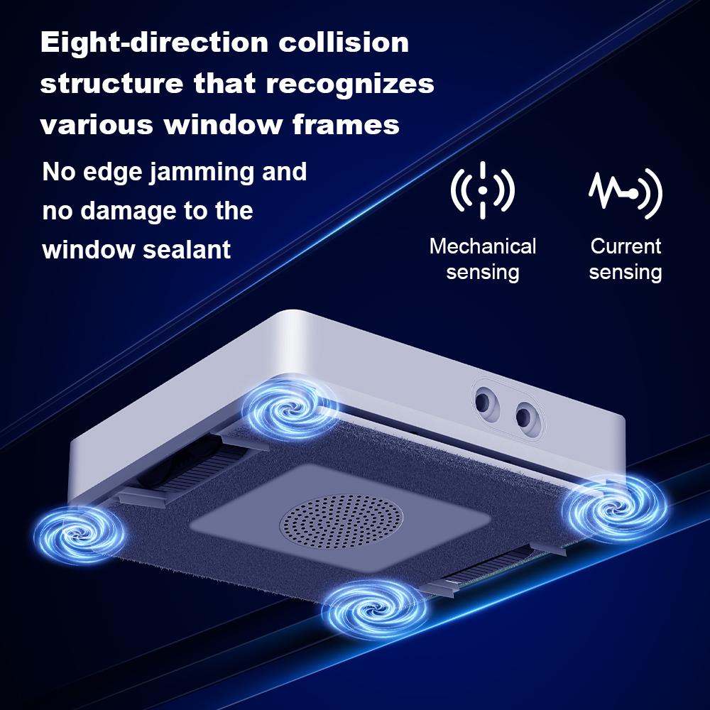 LIECTROUX S11 Robot Window Vacuum Cleanerr 4-Way Spray,Laser Sensor,Auto Glass Wet Mop,Home Floor Window Cleaning Robot