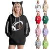 Women's Fashion Casual Long Sleeve  Hooded Sweatshirt Tops