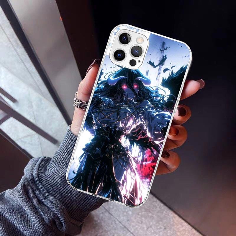 Albedo Overlord Anime Phone Case For iPhone 17 Air 16 15 Pro Max 14 Plus 13 Mini 12 11 Cover 7 8 SE Silicone Shell Print Fundas