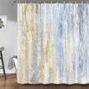 25Style Luxury Abstract Marbling Shower Curtains Geometric Stripes Drapes For Bathroom Accessories Set Bathtub Curtain With Hooks Waterproof