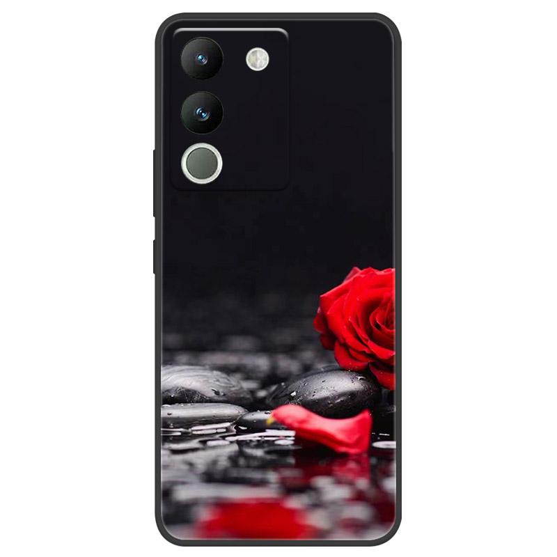 Чехол для VIVO V29E V2317 Защитный чехол для камеры Для телефона VIVO Y200 5G Мягкий силиконовый TPU Задняя крышка V2307 Ударопрочный Fundas