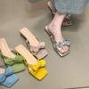 Fashion Summer New Style Fashionable Comfortable Women Slippers Elegant Slipper Bow Shoes Women Casual Open Toe Flat Heel Slippers