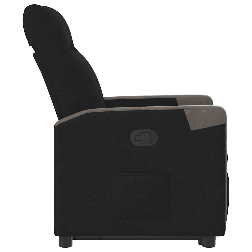 Recliner with Rising Aid Black Fabric