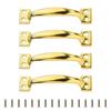 4pcs Barn Door Drawers Handles Bows-Shaped Metal Wardrobe Cabinet Pulls Iron Furniture Knob for Home Decoration