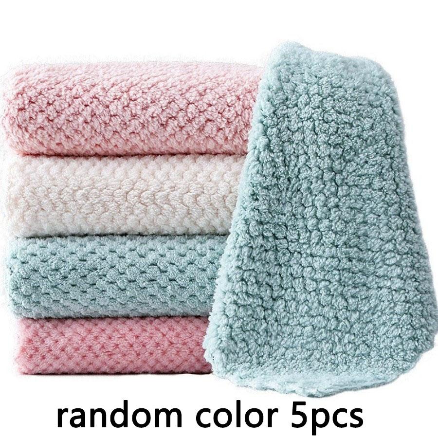 1/3/5/10 шт. Сверхмягкие кухонные полотенца из микрофибры - Супервпитывающие, нежирные салфетки для легкой уборки и быстрой сушки