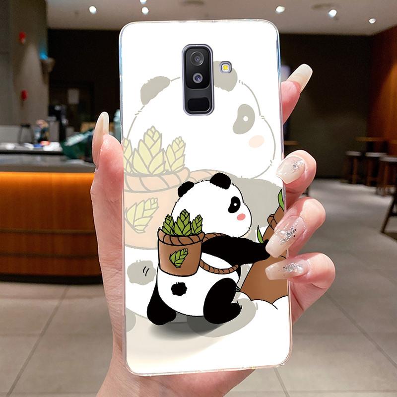For Samsung A6+ A6 2018 SM-A605G A600F Back Cover For Samsung Galaxy A6 Plus 2018 Case Clear Fashion Butterfly Flower Phone Case