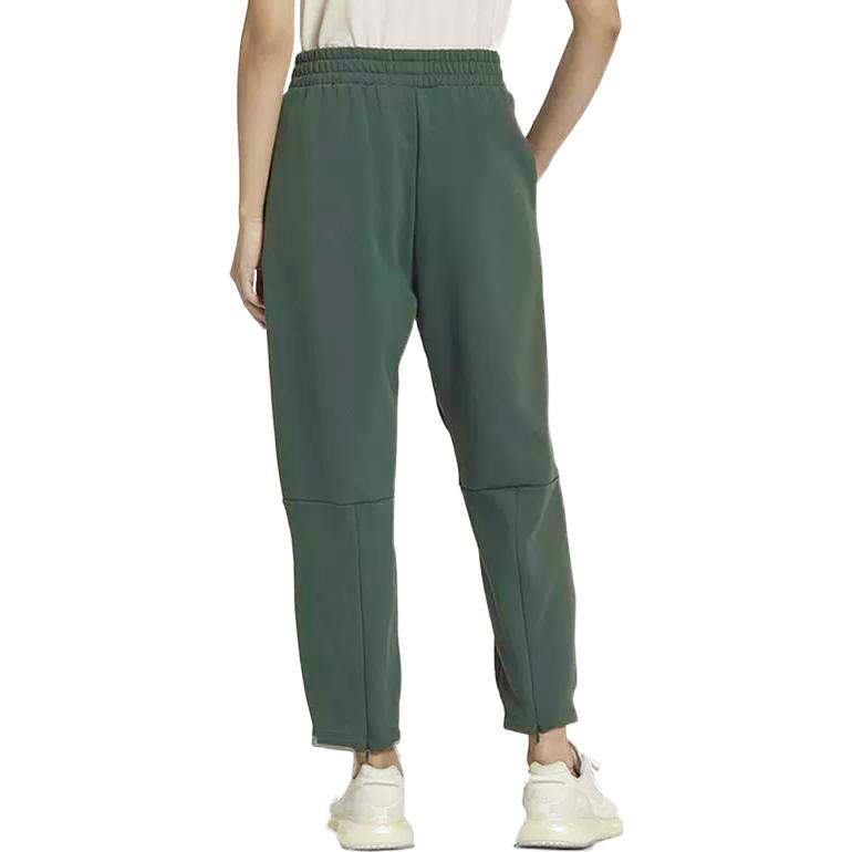 Adidas Оригинальные однотонные спортивные брюки с высокой талией и шнурком, женские брюки, минерально-зеленый цвет, HM1802