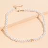 Elegant Short Chain Necklace Imitation Pearl Temperament Necklace New Choker Necklace  Women