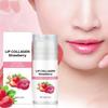 Клубничная увлажняющая ночная маска для губ Ночная маска для губ Увлажняющий бальзам для губ Отшелушивает клетки кожи и разглаживает морщины на губах(1шт