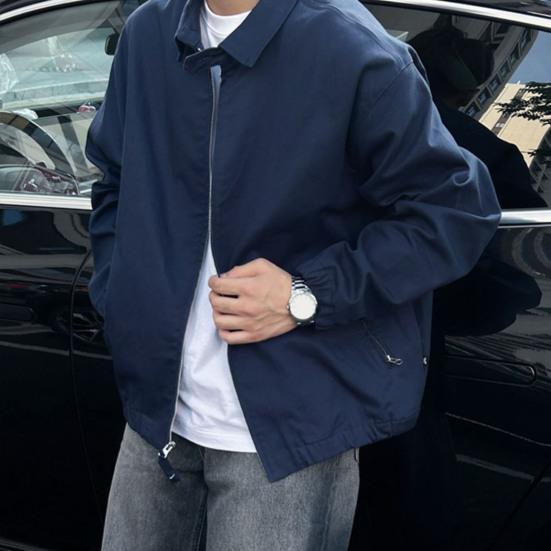 Мужское пальто с воротником-лацканом, длинным рукавом, однотонная куртка с карманами, свободный крой, повседневная верхняя одежда в уличном стиле