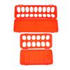 1Pc Double Row 12/18 Holes Poultry Ground Feeder Plastic Clamshell Feeding Chicken Groove Farm Breeding Supplies