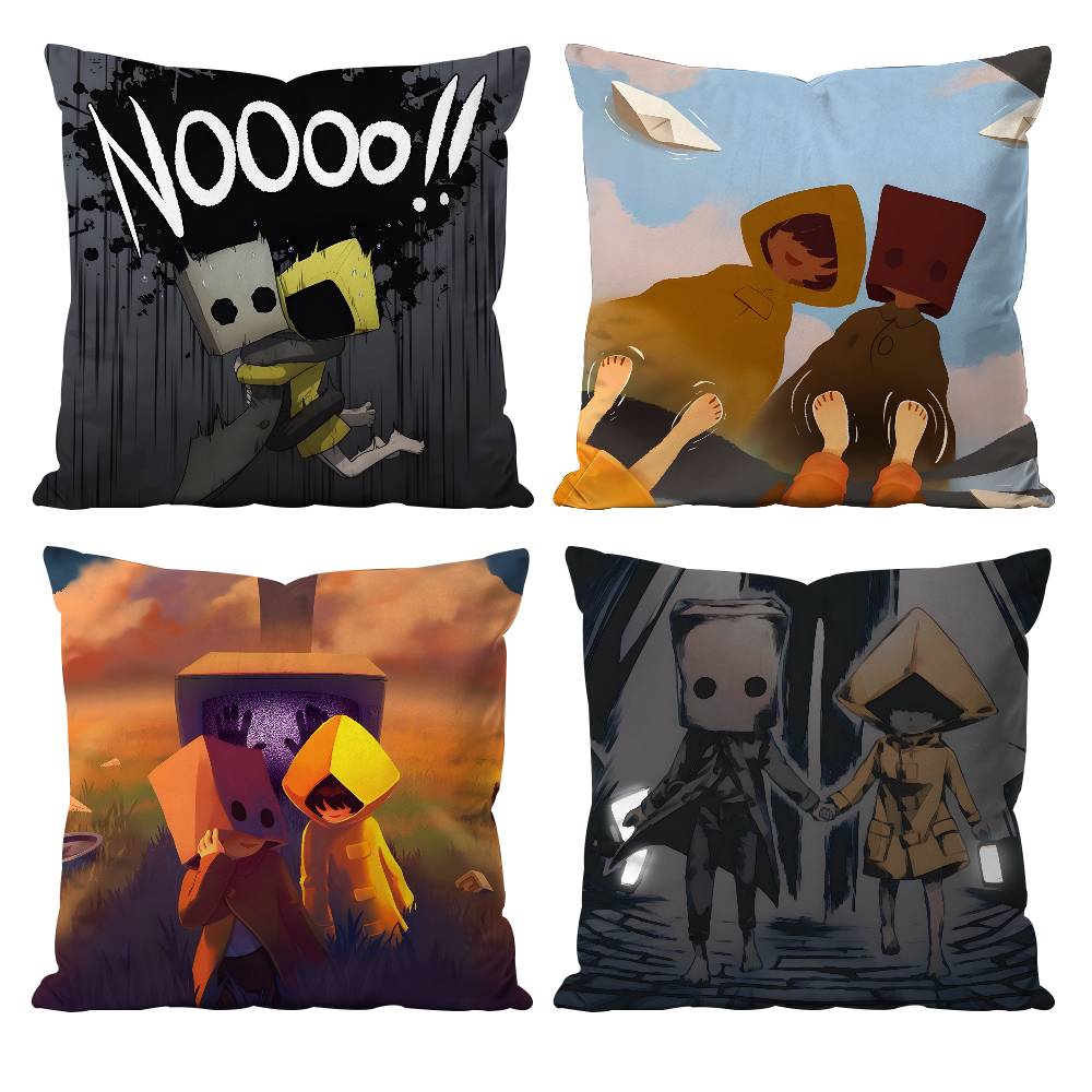 Игра Little Nightmares Наволочка Наволочка против пылевых клещей Невидимая молния Шелковистый короткий плюш Чехол для диванной подушки