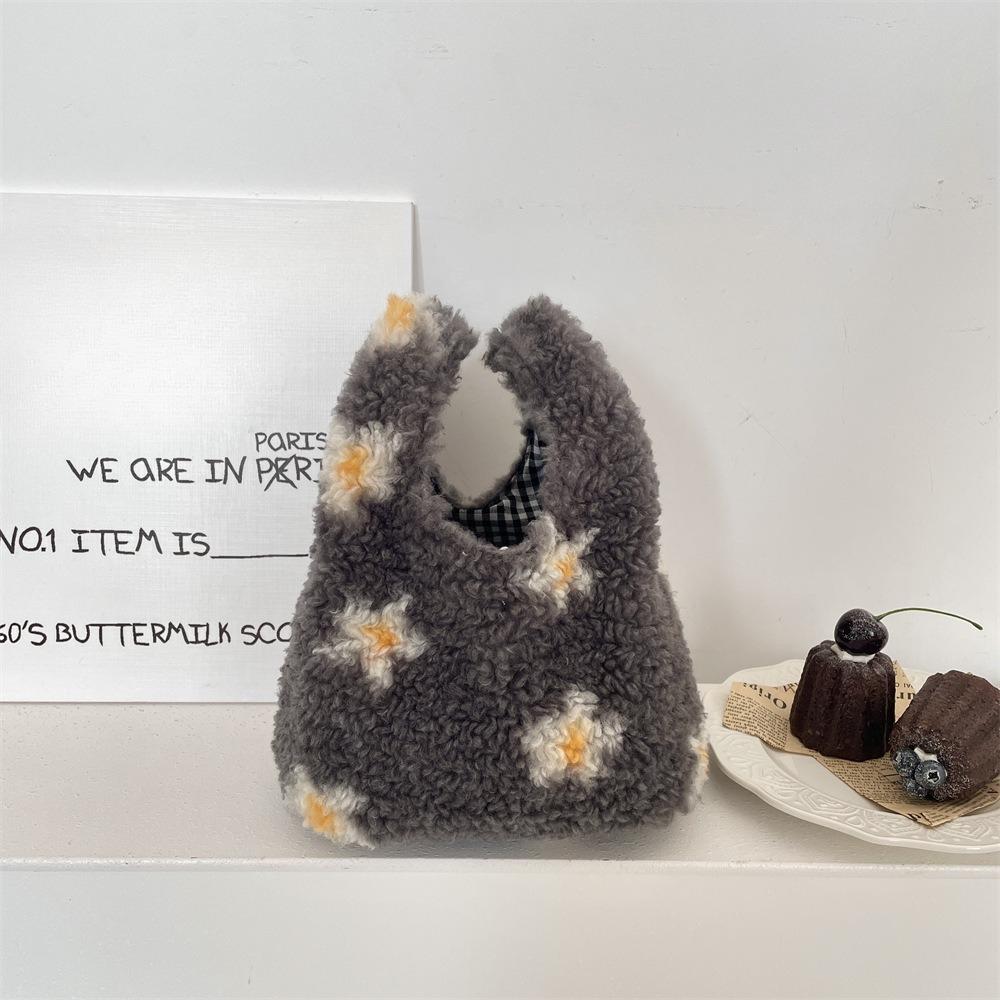 Женский клатч с леопардовым принтом, мягкий плюшевый, осенне-зимний, модная сумочка, тоут, для хранения