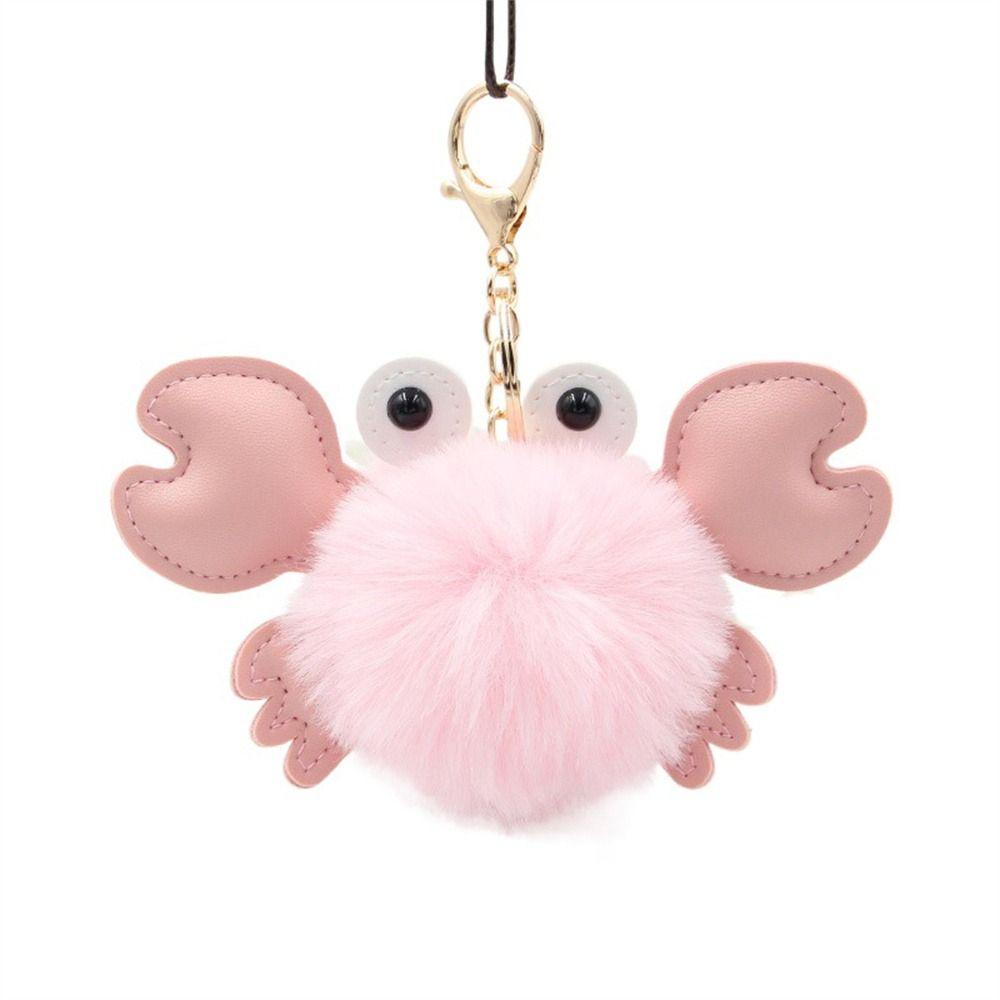 Аксессуары для украшения упаковки сумки Брелок в виде краба Брелок в виде животного Плюшевый брелок Подвеска для сумки