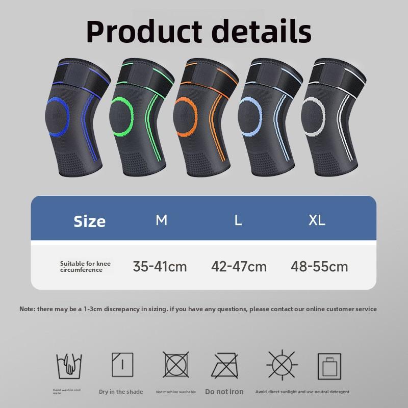 Sports Knee Pads Strap Compression Basketball Running Knee Non-slip Warm Climbing Patella Protection Outdoor Fitness Spandex