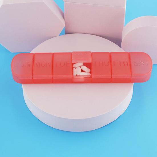 Еженедельная таблетница большой вместимости с несколькими отделениями, пыленепроницаемая, легкая, портативная, 7-дневный органайзер для витаминов и лекарств