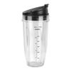 Transparent+Black Blender Cup Leak Proof Blender Tumbler for Ninja BL480BL482 Gym Use