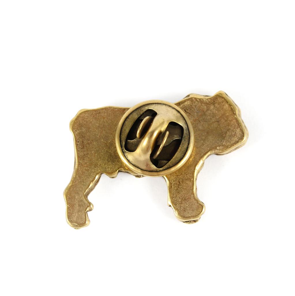 Bulldog, English Bulldog, British Bulldog I - Dog brooch in decorative box, elegant gold-plated pin, Art-Dog brand jacket pin