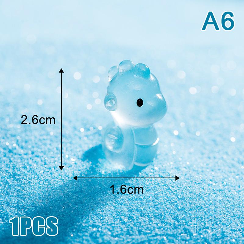 Luminous Marine Animal Ornament Mini Glow Animal Pendant Micro Fish Tank Crab Dolphin Octopus Decoration Landscape