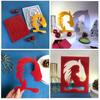 Horse Head Sculptures Mould Easy To Demould Silicone Mold Girl Silhouette Ornament Making Mould for  Enthusiasts
