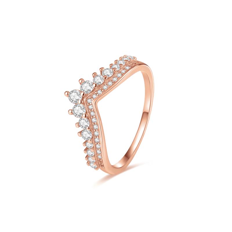 Модный тренд 925 Серебряное кольцо на палец Женские кольца Бесконечный цветок Принцесса Wishbone Сердце Обручальное кольцо Популярные ювелирные изделия Anillo