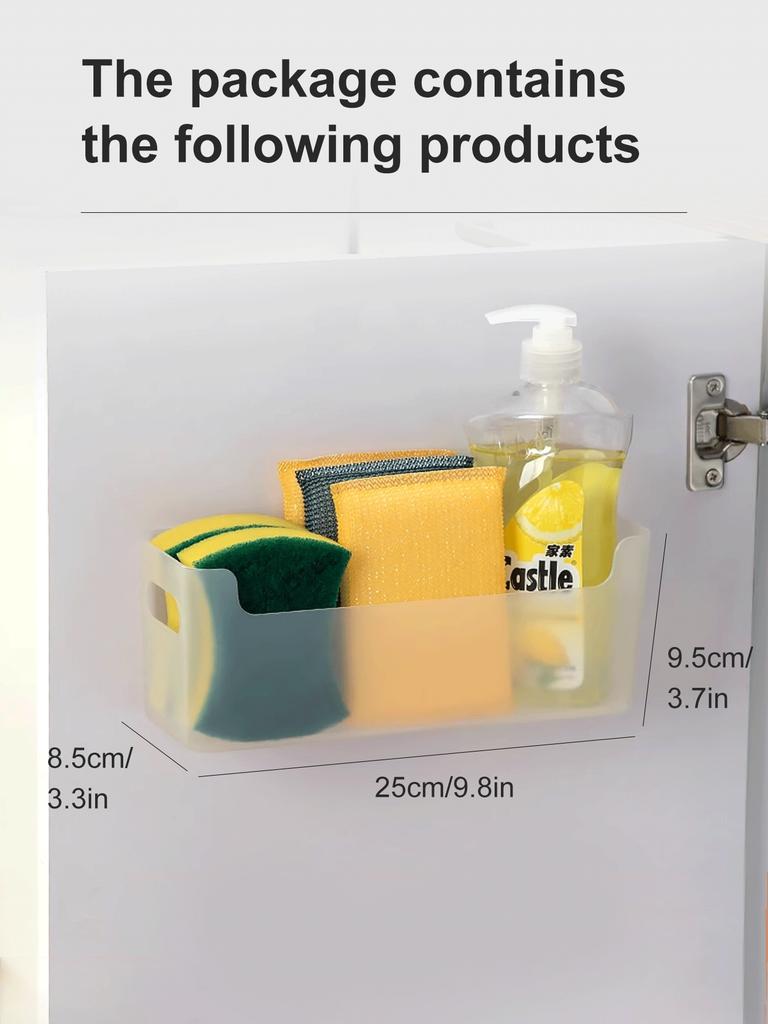 WORTHBUY Многофункциональный шкаф Пластиковый стеллаж для хранения без перфорации Настенный органайзер для хранения на кухне Полка для хранения