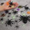 5-70Pcs Plastic Fake Spider Set Kids Trick Prank Toys Halloween Party Home Table Ornaments Indoor Outdoor Spider Web Decoration