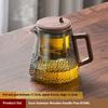GIANXI 590ML Magnetic Lid Wooden Handle Teapot For Tea Transparent Tea Infuser Teapot Separation Filter Puer Tea Brewing Kettle