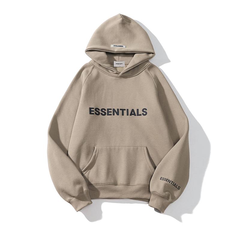 Essentials 2025 Thickening Hoodie Street Wear Silicone Logo Casual Loose Oversized Sports Shirt Top Pullover for Men/women